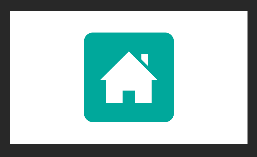 Für das Tutorial wollen wir ein “Home”-Icon machen. Also fügen wir ein Haus-Symbol ein.